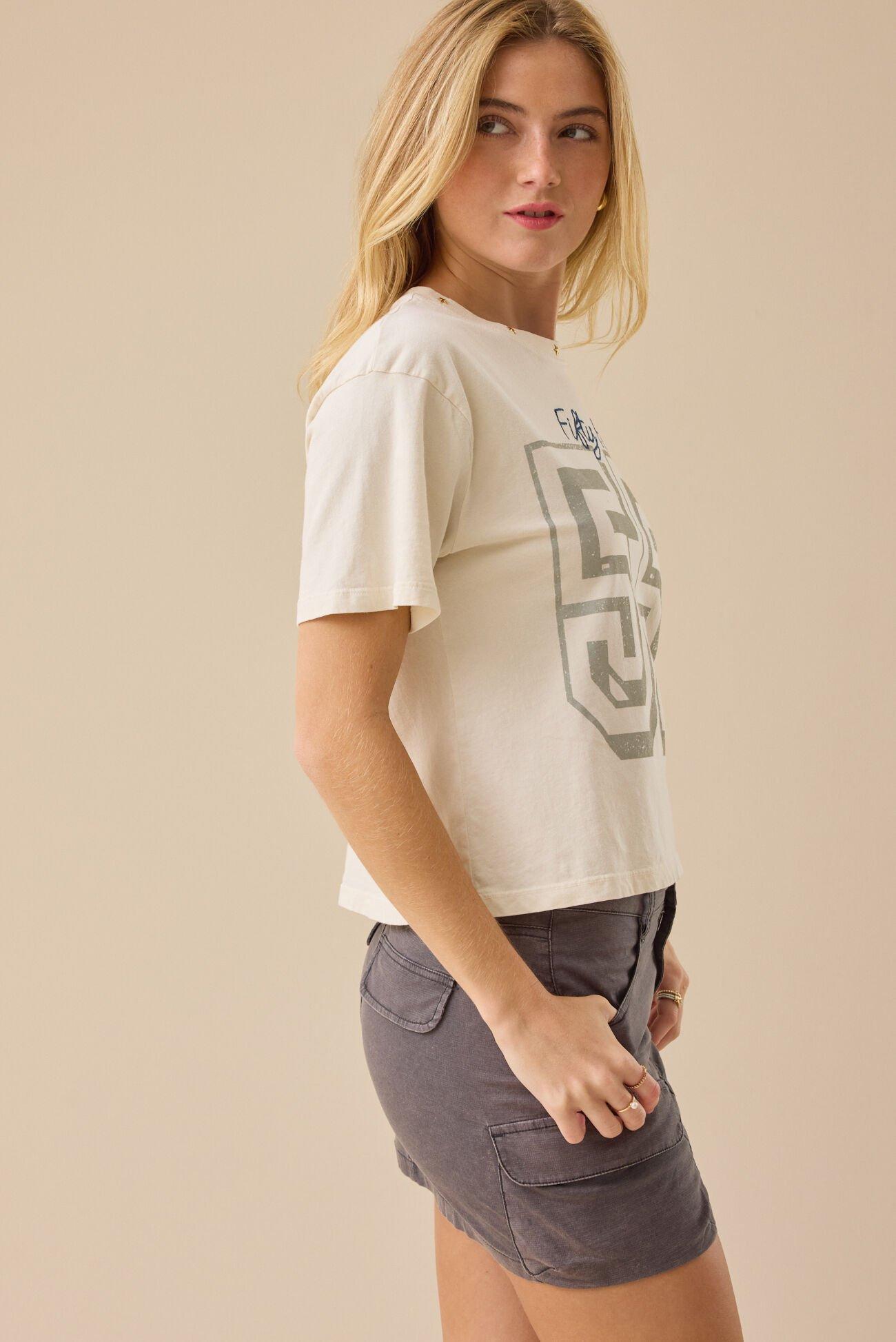 55 Cropped Graphic Tee Product Image