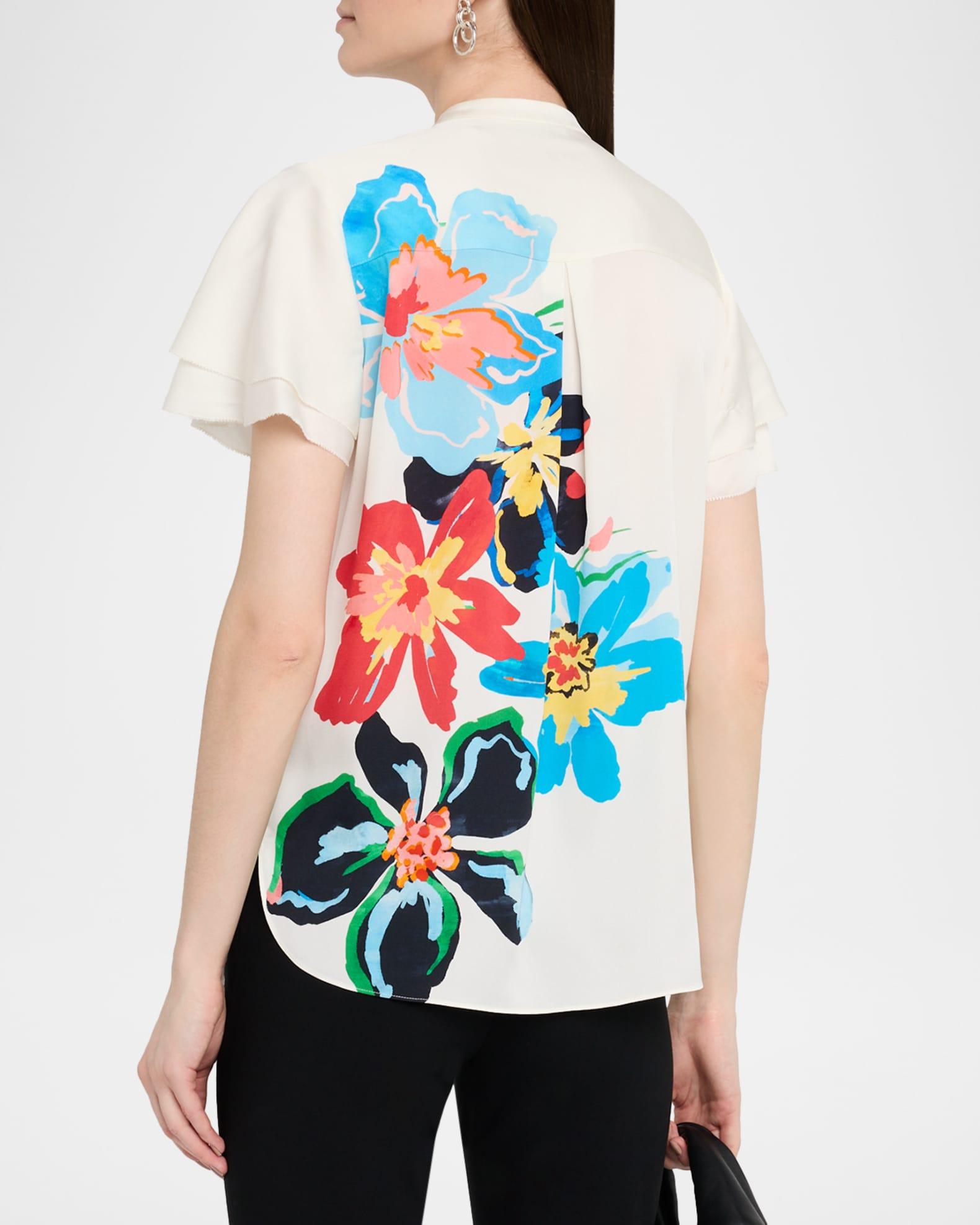The Sable Floral-Print Blouse Product Image