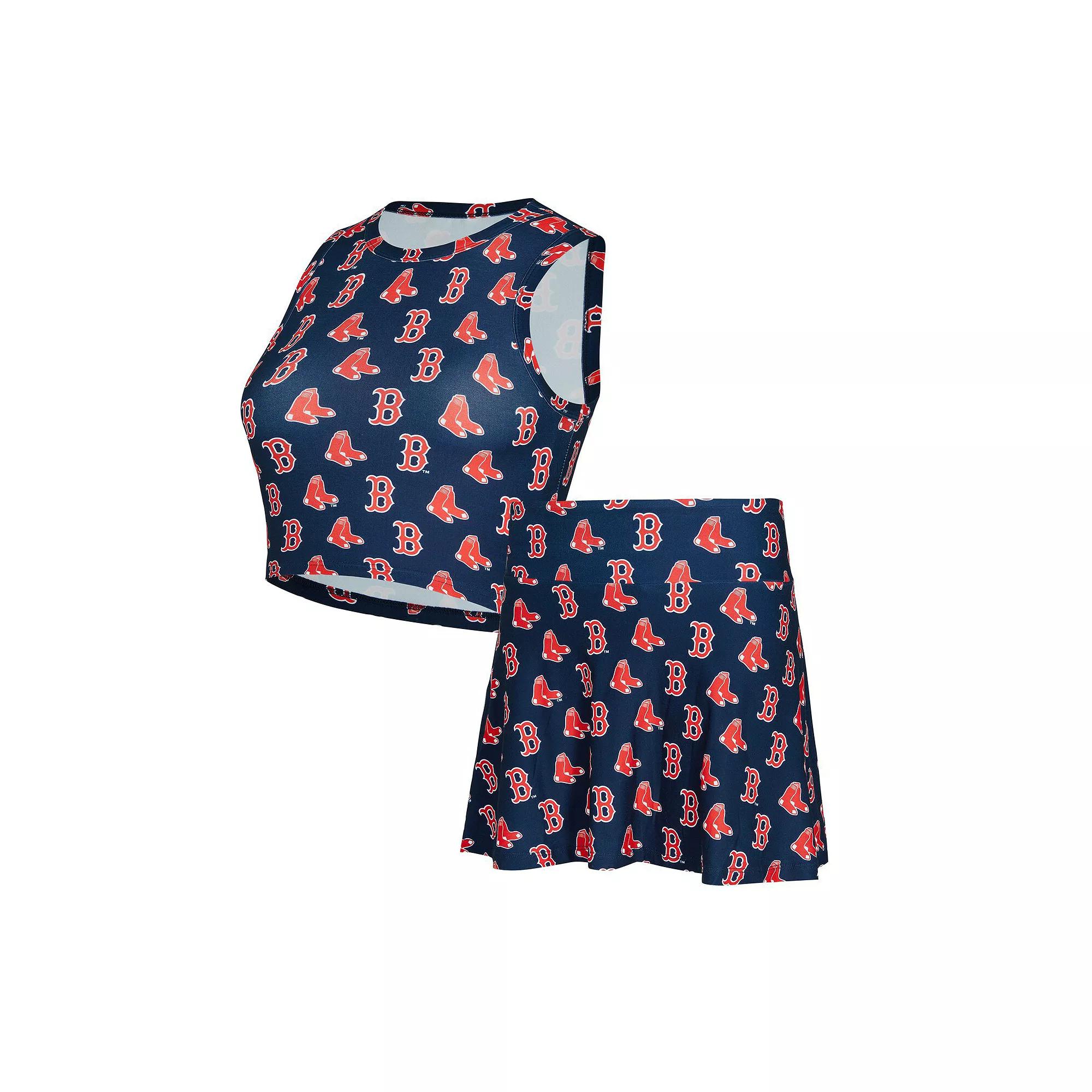 Women's Concepts Sport  Navy Boston Red Sox Knit Tank Top & Skort Set, Size: Large, Blue Product Image
