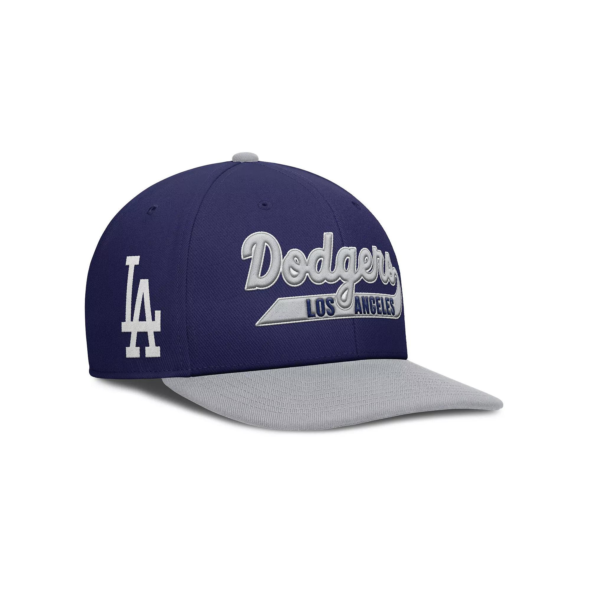 Men's Nike Navy/Gray Los Angeles Dodgers Pro Performance Snapback Hat,  Product Image