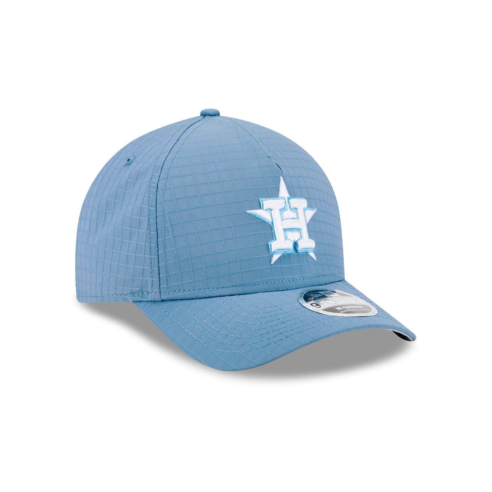 Houston Astros Blue Ripstop 9FORTY M-Crown A-Frame Snapback Hat Male Product Image