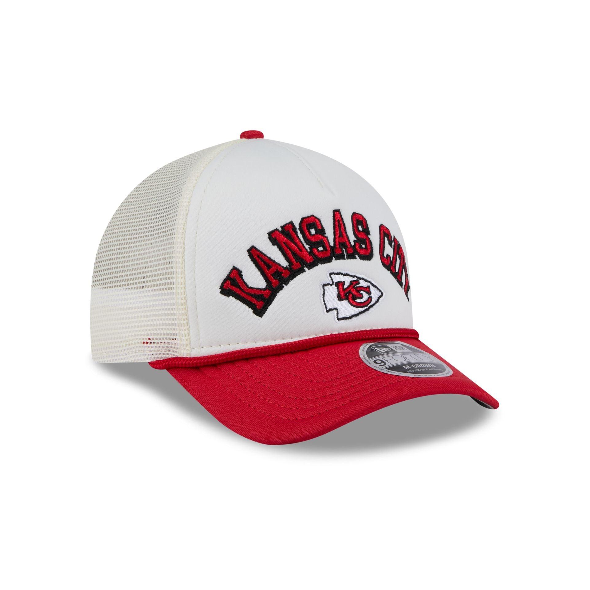 Kansas City Chiefs Chrome Arch 9FORTY M-Crown A-Frame Trucker Hat Male Product Image