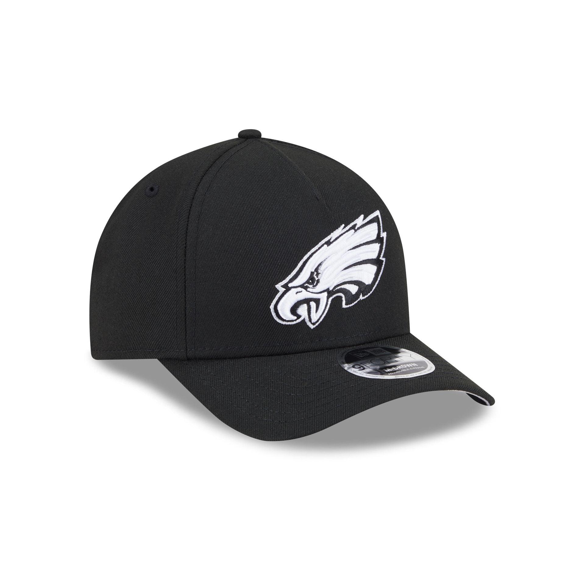 Minnesota Vikings Black & White 9FORTY M-Crown A-Frame Snapback Hat Male Product Image