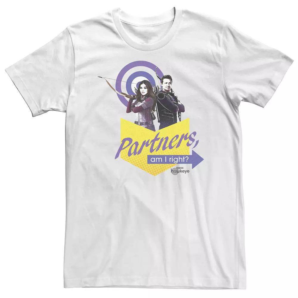 Big & Tall Marvel Hawkeye "Partners Am I Right?" Tee, Men's,  Product Image