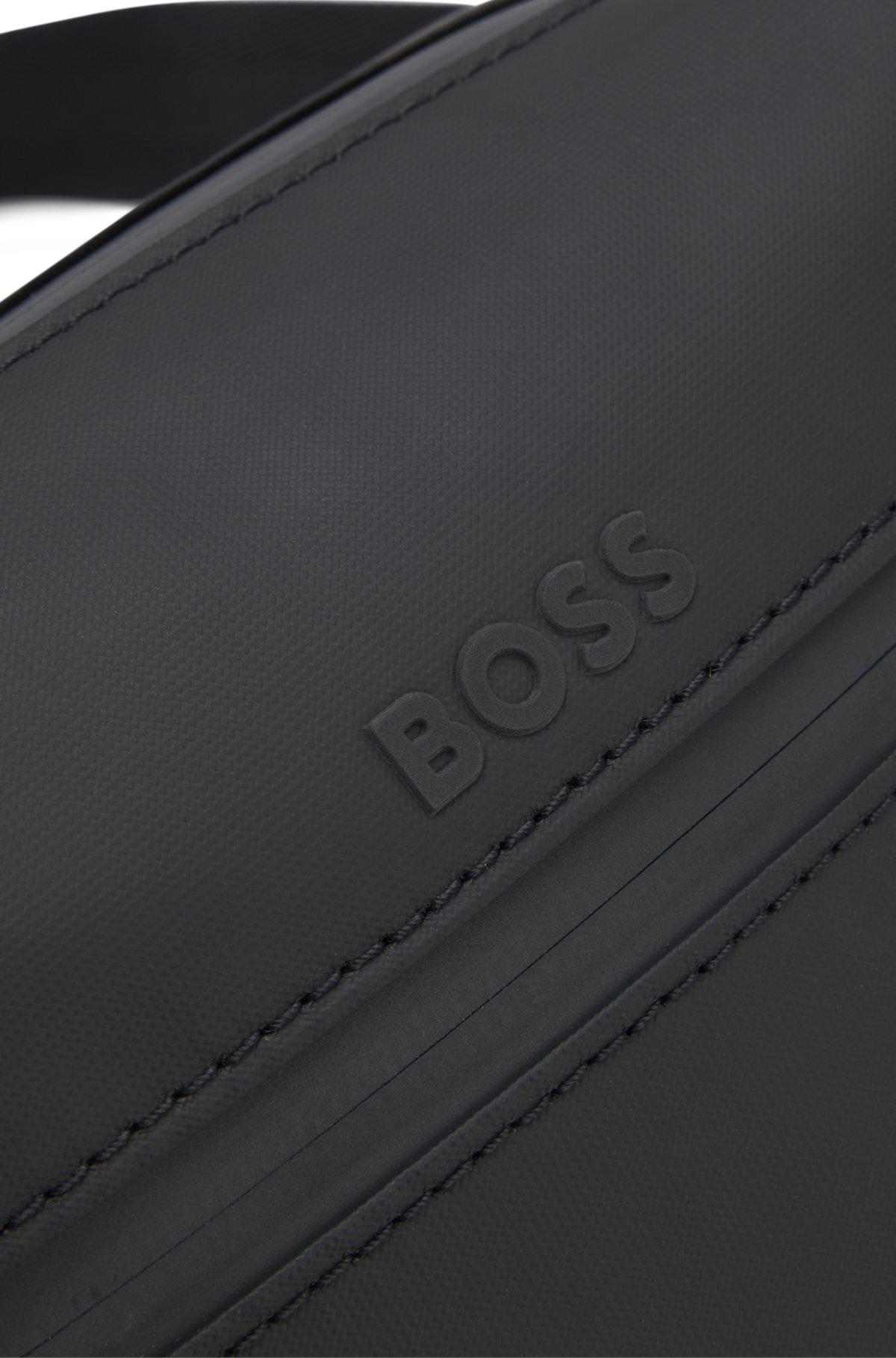 Reflective-detail reporter bag in faux leather Product Image