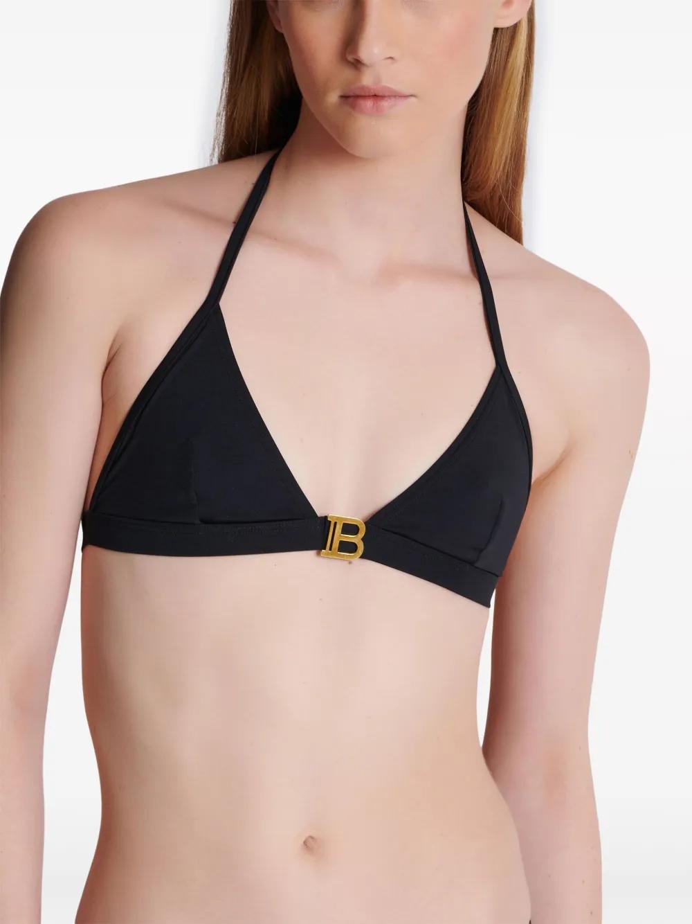 logo-print triangle bikini set Product Image