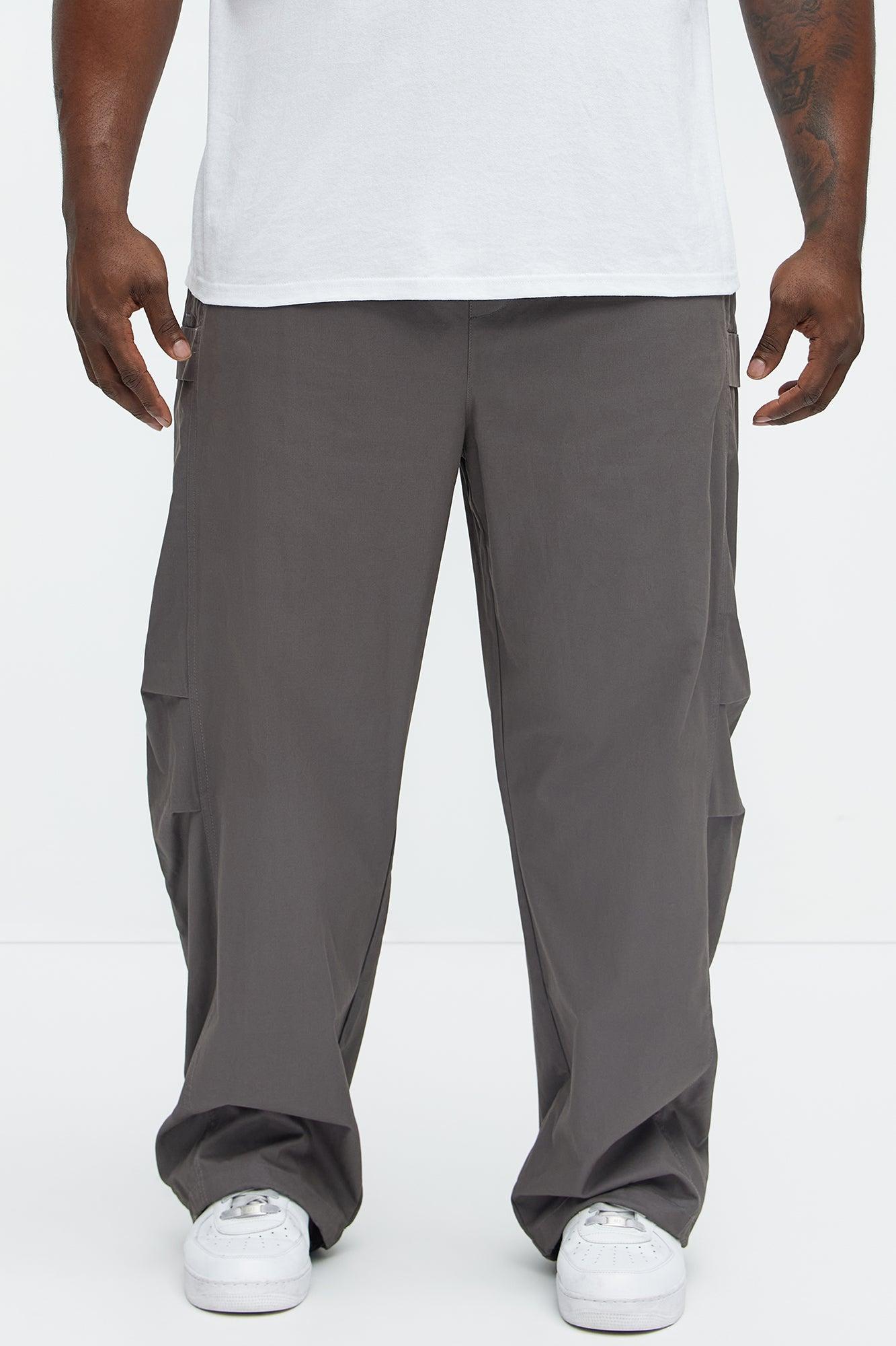 Baggy Chase Utility Cargo Pants - Grey Product Image