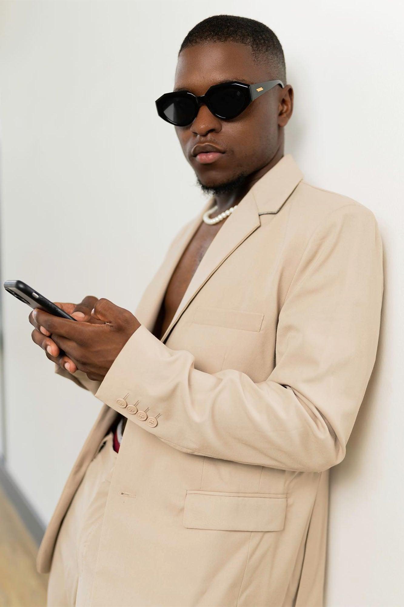 The Modern Stretch Suit Jacket - Tan Product Image