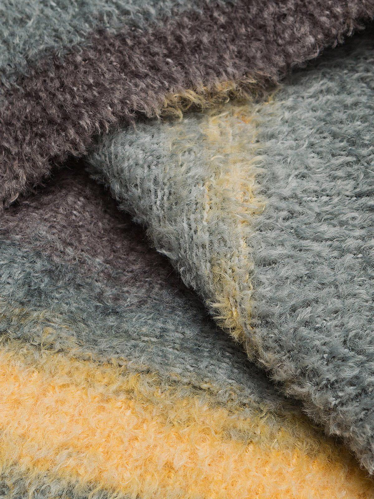 Aelfric Eden Gradient Stripe Knit Hoodie Product Image