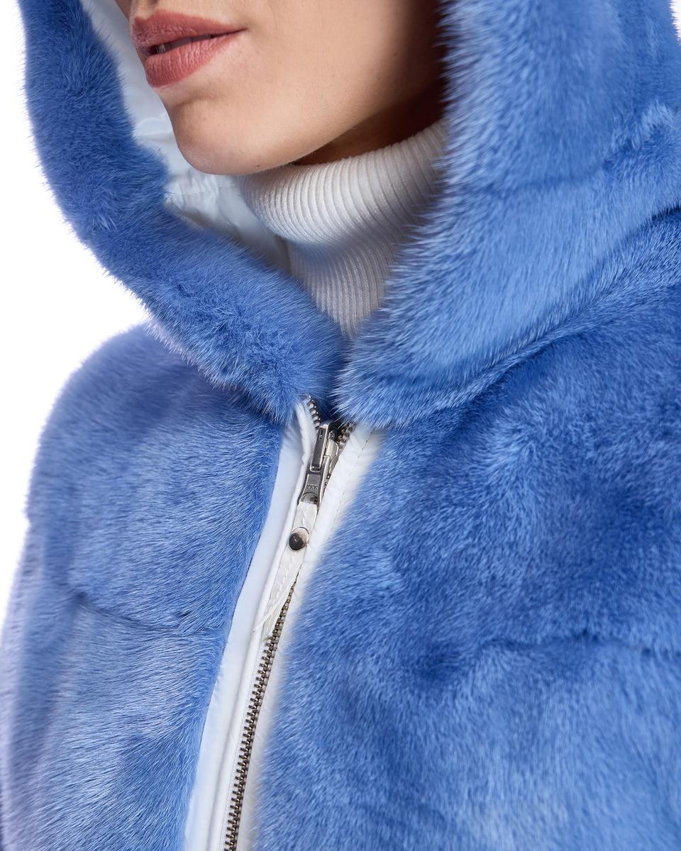 Reversible Mink Jacket with Hood Product Image