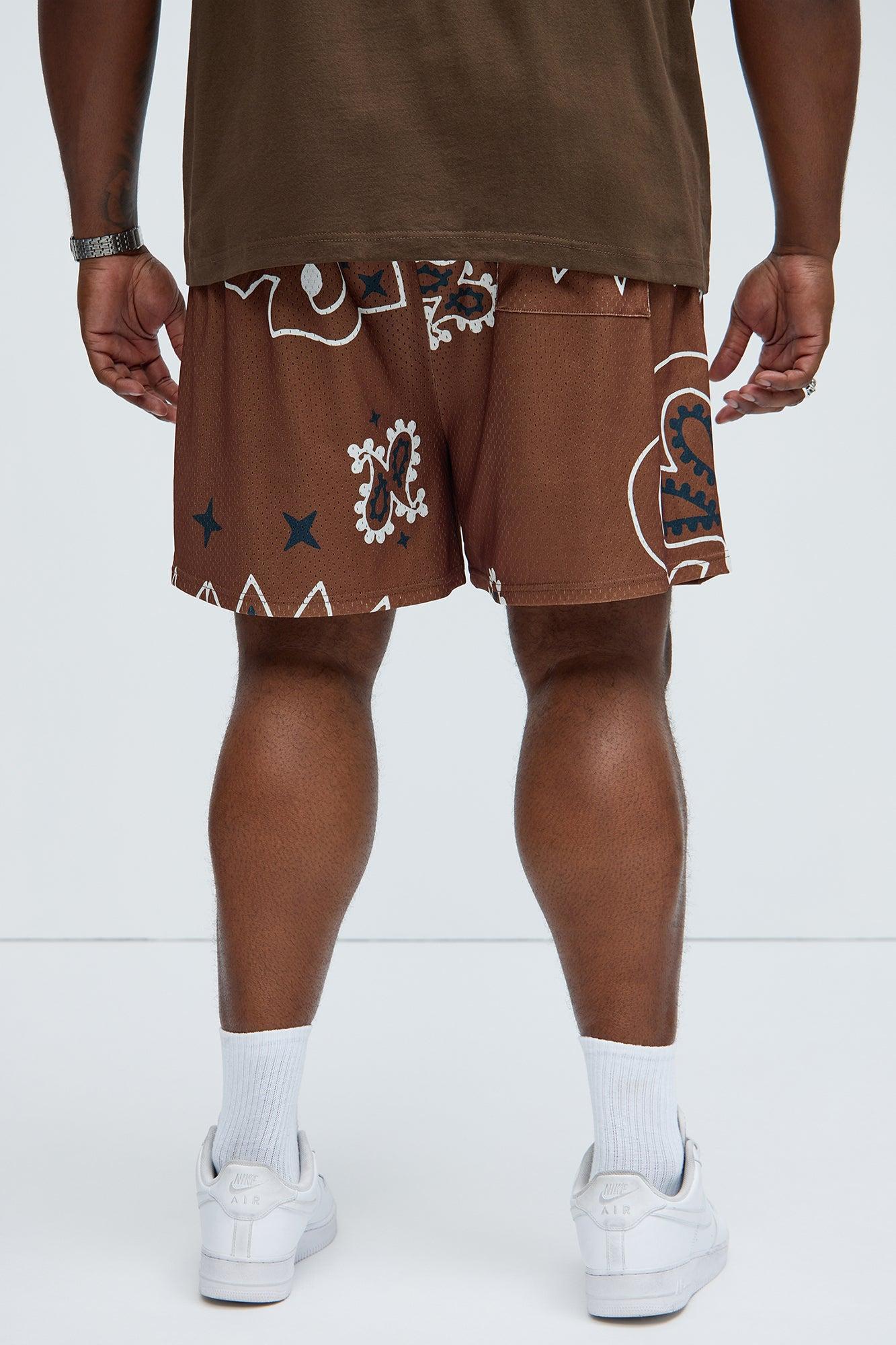 Represent Mesh Shorts - Brown Product Image