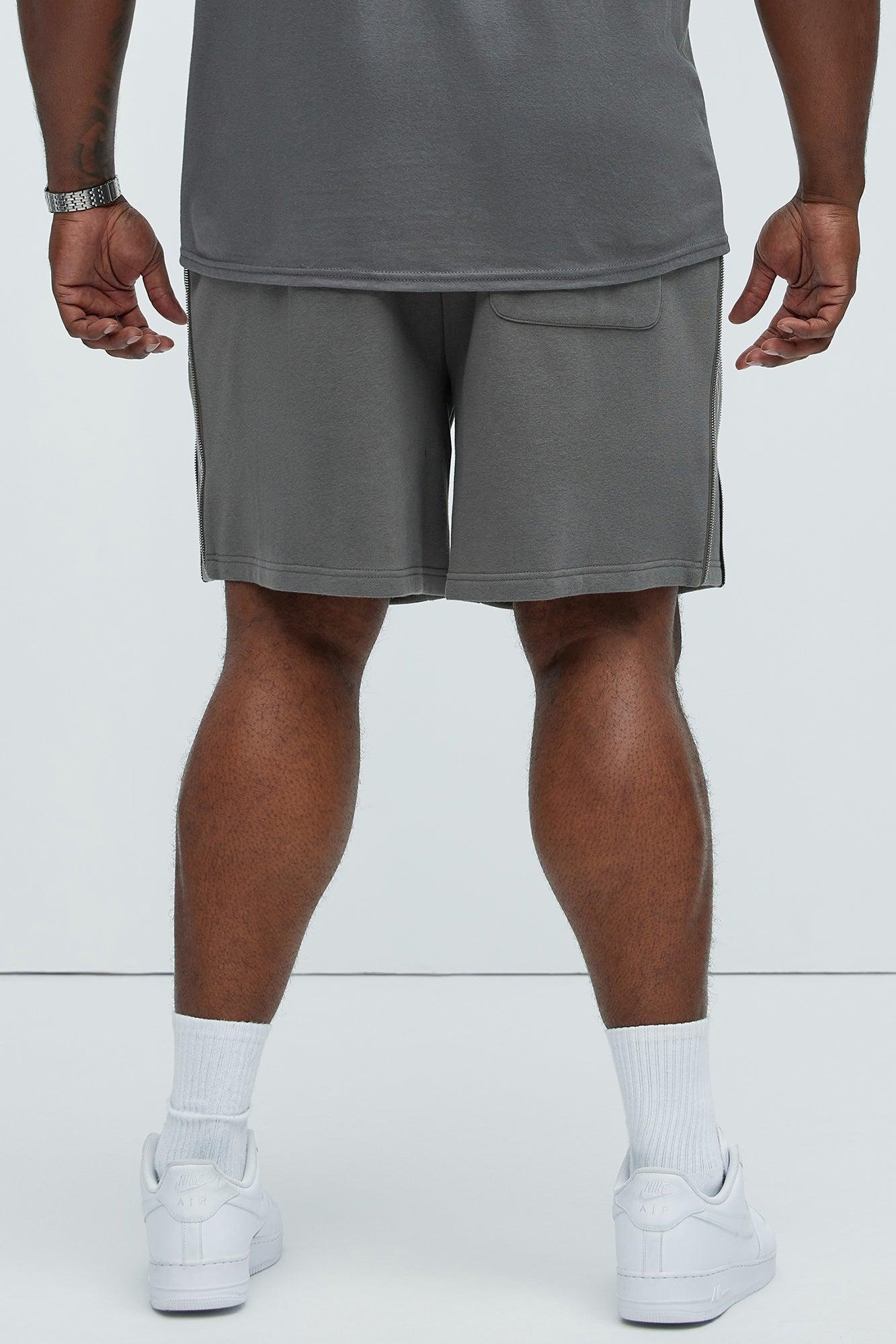 Tyson Cross Relaxed Shorts - Charcoal Product Image