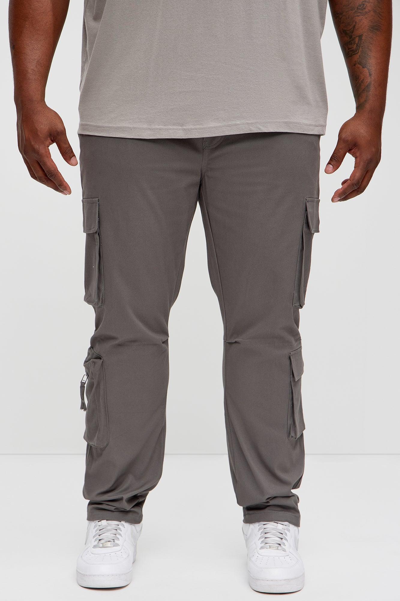 Stay On It Skinny Cargo Pants - Grey Product Image