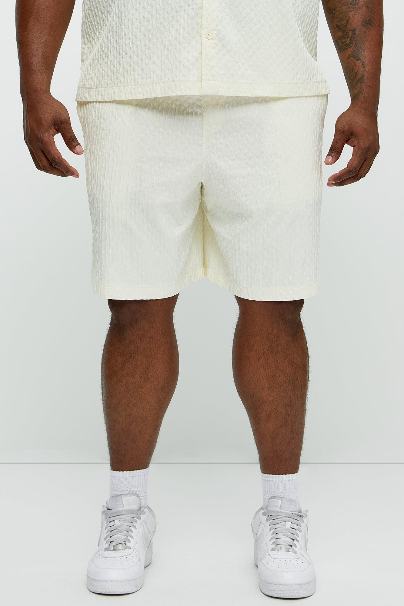 Mounce Textured Shorts - Off White Product Image