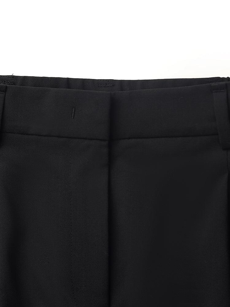 Machine Washable Wool Women Tapered Pants Product Image