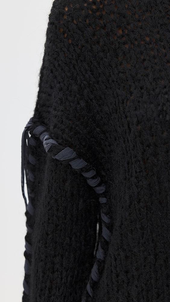 Acne Studios Komey Ribbon Lace Up Sweater | Shopbop Product Image