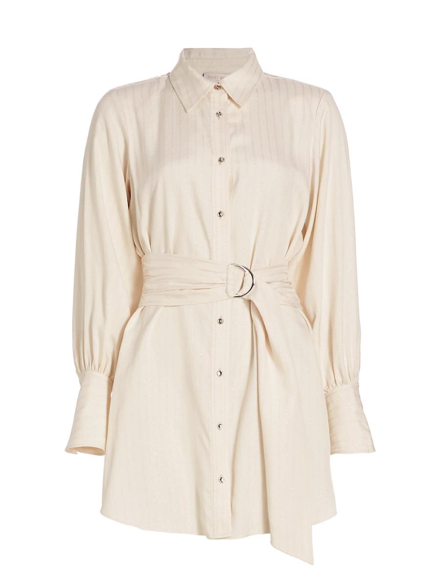 Womens Nellie Pinstriped Shirtdress Product Image