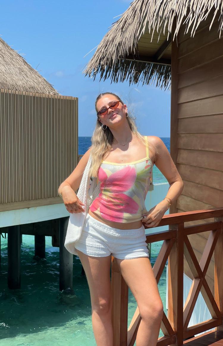 Leo White Micro Shorts Girls Product Image