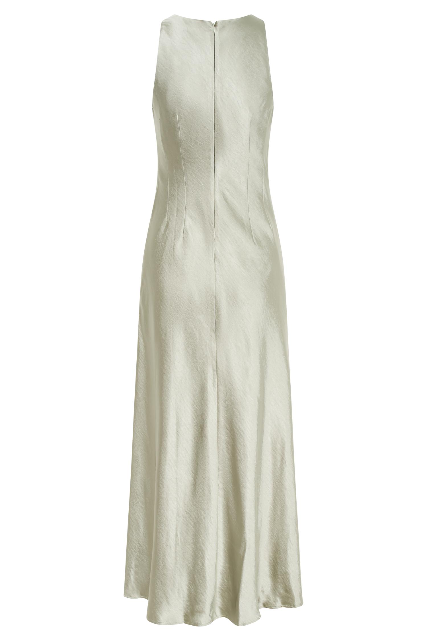 Meghan Satin Maxi Dress - Sage Product Image