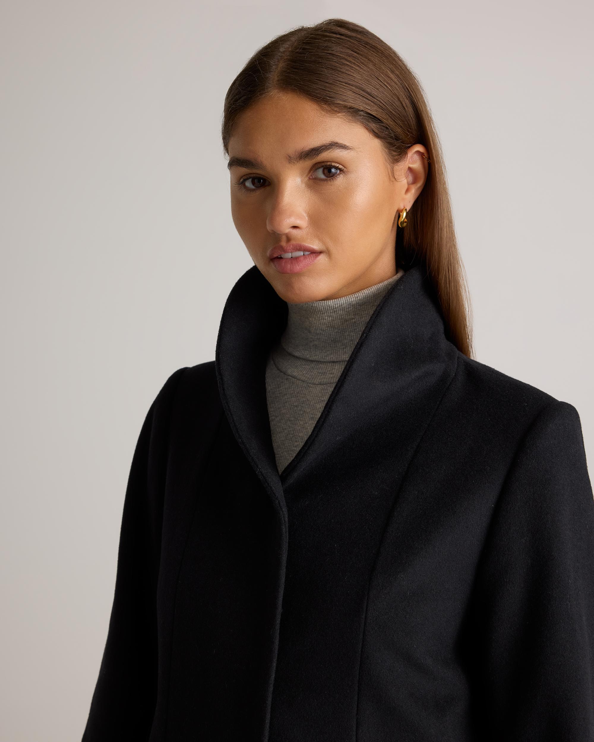 Quince | Women's Italian Wool Cocoon Coat Wool/Nylon Product Image