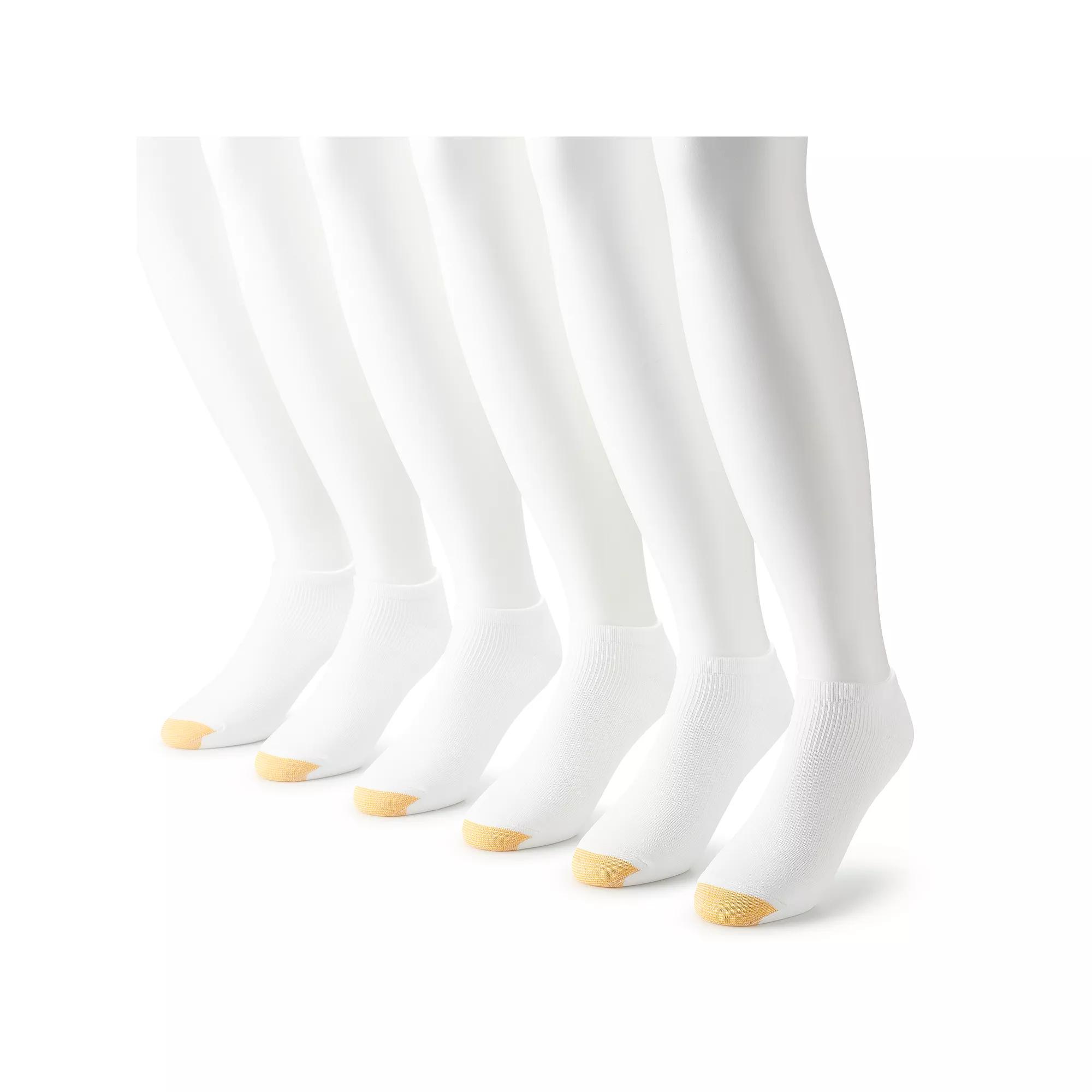 Men's GOLDTOE® 6-Pack Athletic Nylon Lite No Show Socks,  Product Image