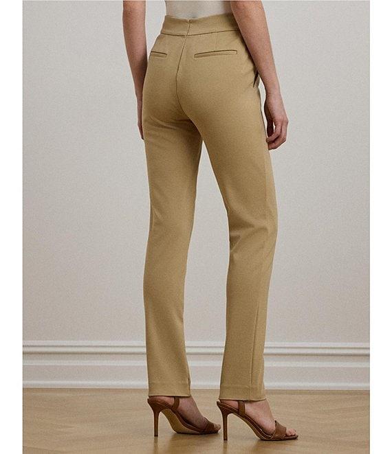 Lauren Ralph Lauren High Rise Ponte Knit Ankle Pants Product Image