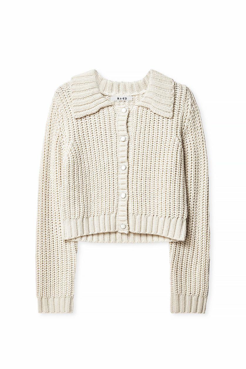 Knitted Cardigan Offwhite Product Image