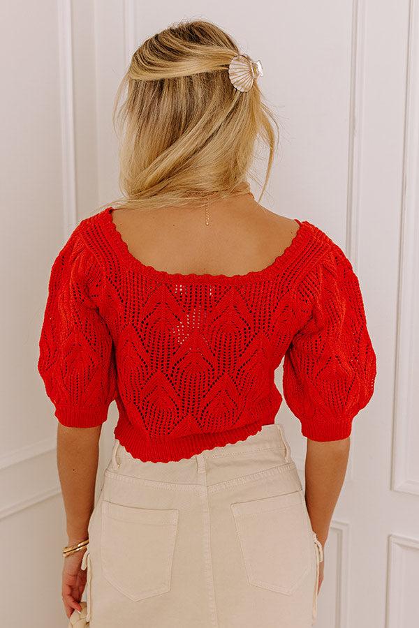 Secret Hideaway Knit Crop Top Product Image