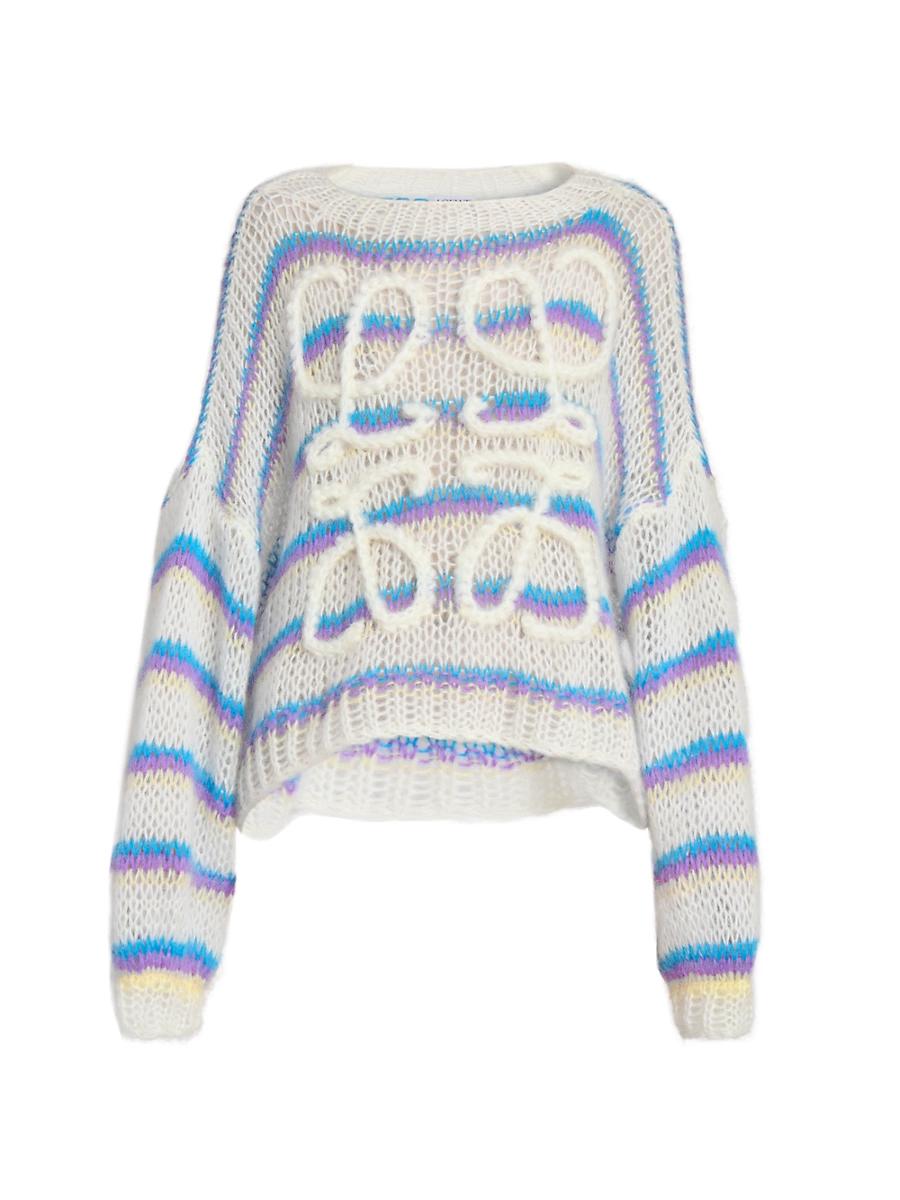 Womens Anagram Mohair-Blend Sweater Product Image