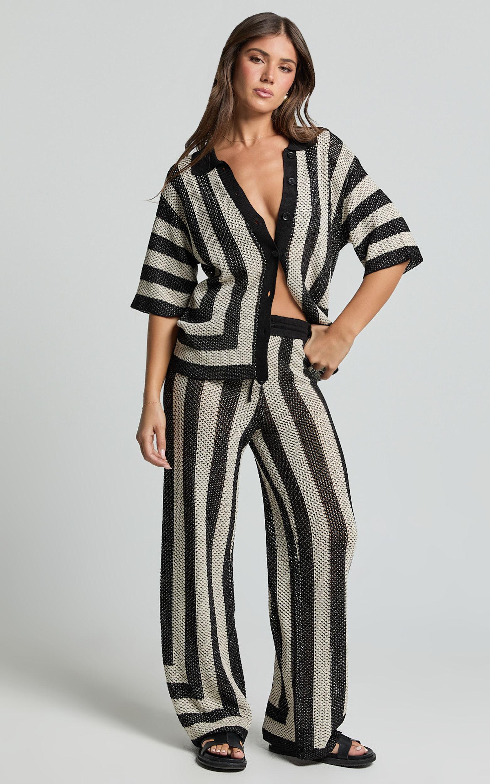 Seven Wonders -  Ziggy Pant in Black/Sand Product Image