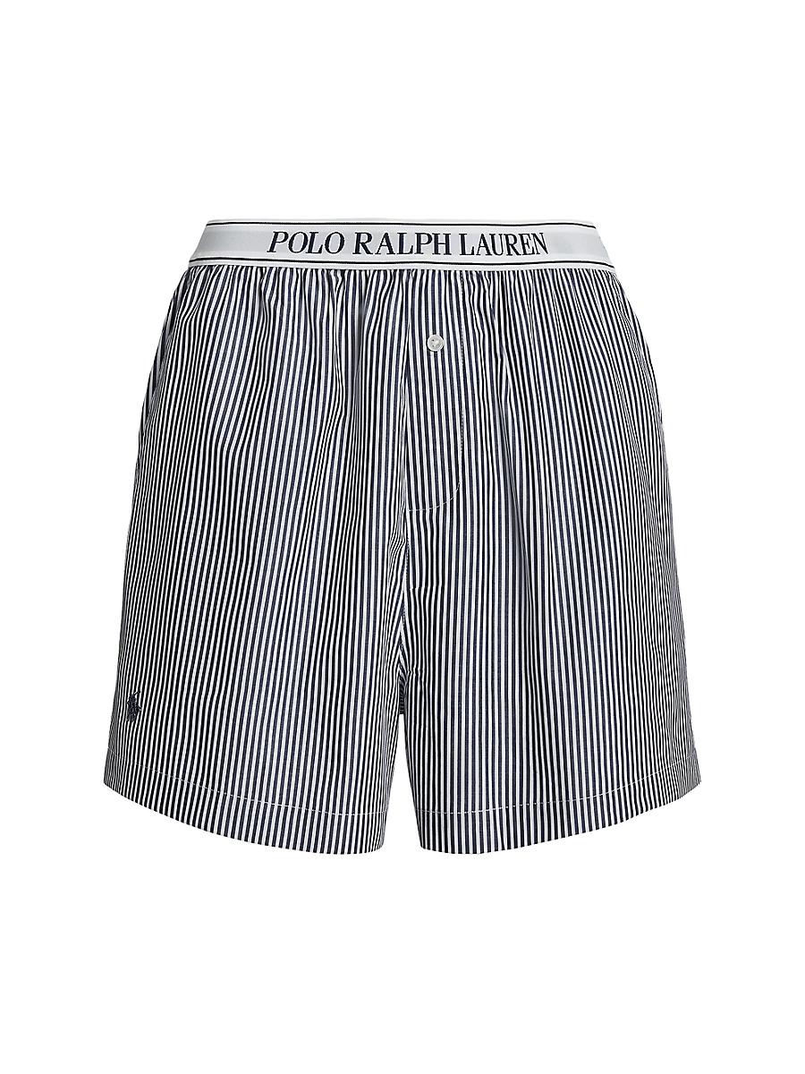 Womens Striped Boxer Shorts Product Image