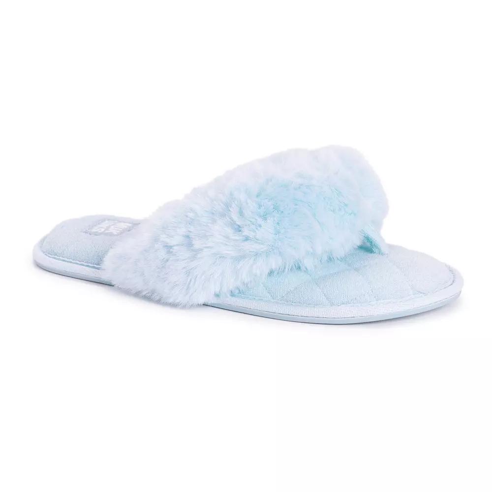 MUK LUKS Maren Faux Fur Women's Thong Slippers,  Product Image