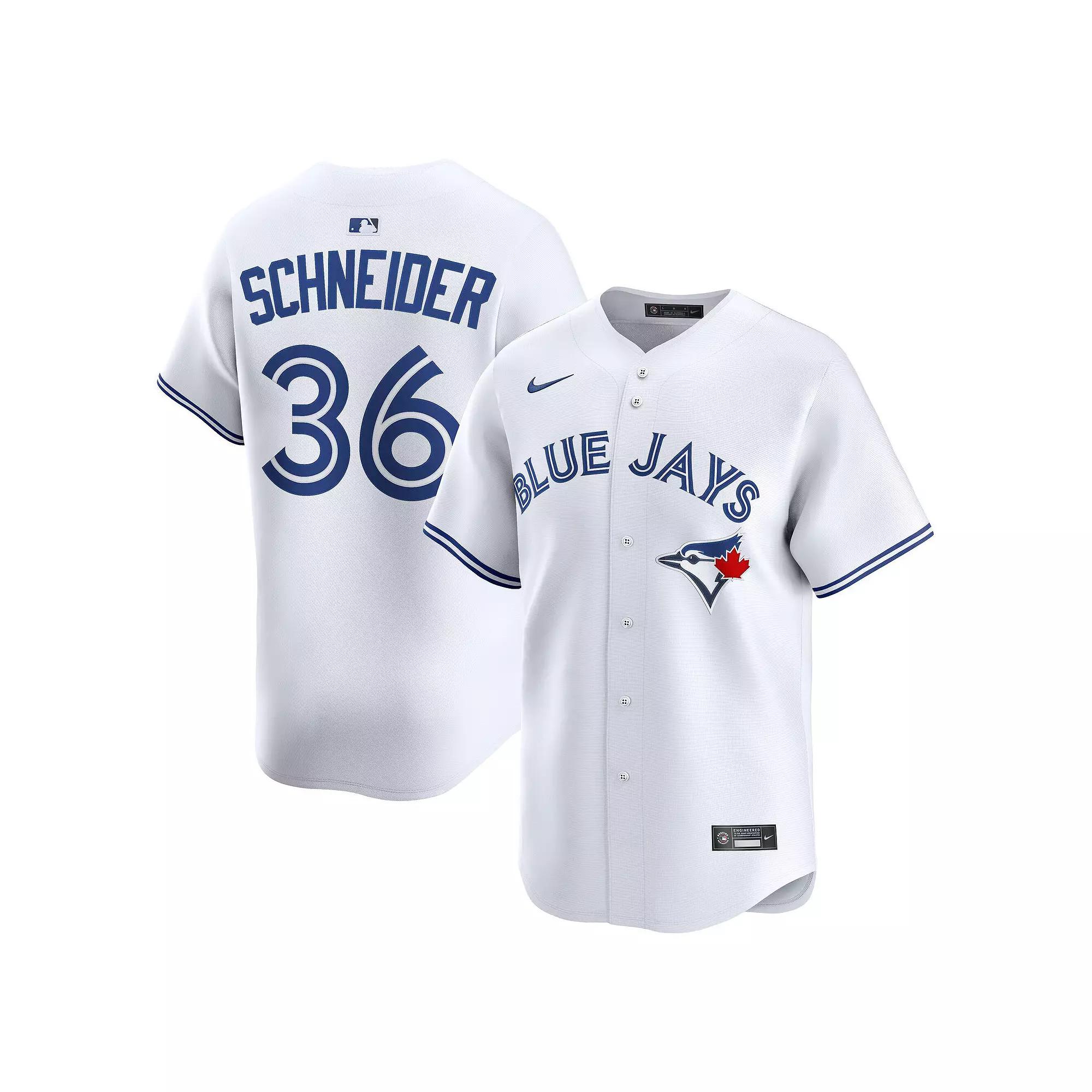 Men's Nike Davis Schneider White Toronto Blue Jays Home Limited Jersey, Size: Medium, Jay White Product Image