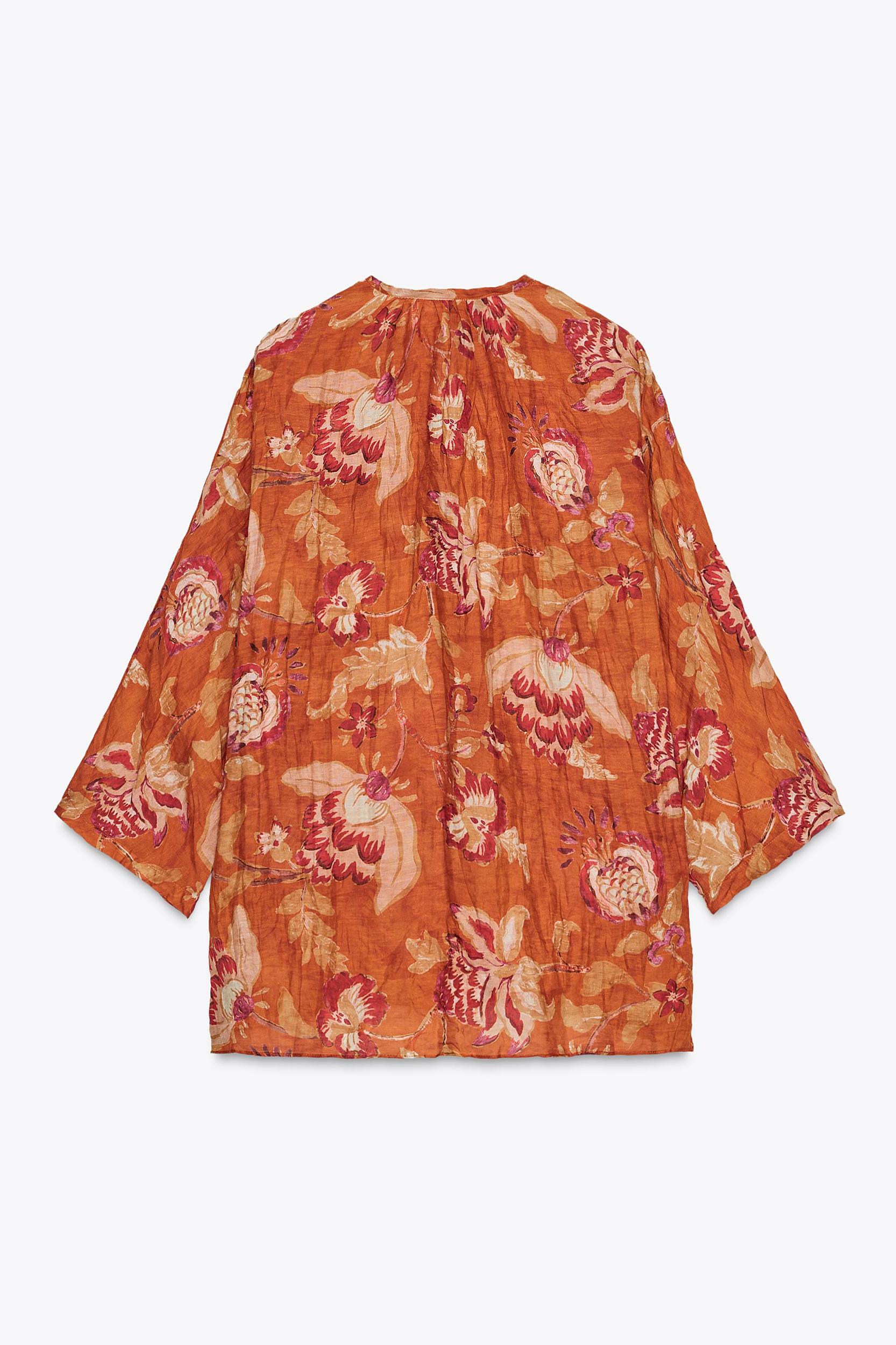 100% RAMIE WRINKLED SHIRT ZW COLLECTION Product Image