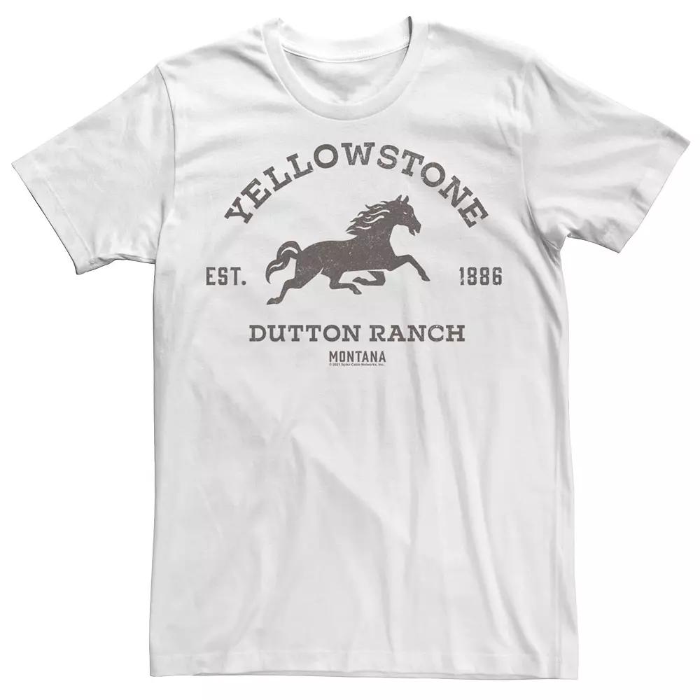 Men's Yellowstone Dutton Ranch Montana Horse Logo C1 Tee,  Product Image