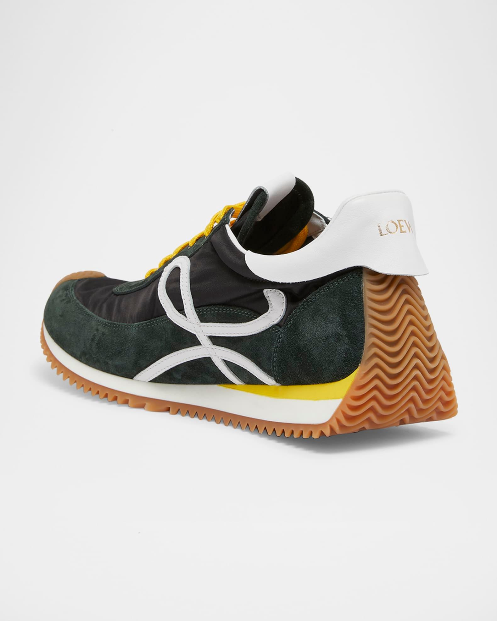 Men's Flow Runner 2.0 Nylon and Suede Low-Top Sneakers Product Image