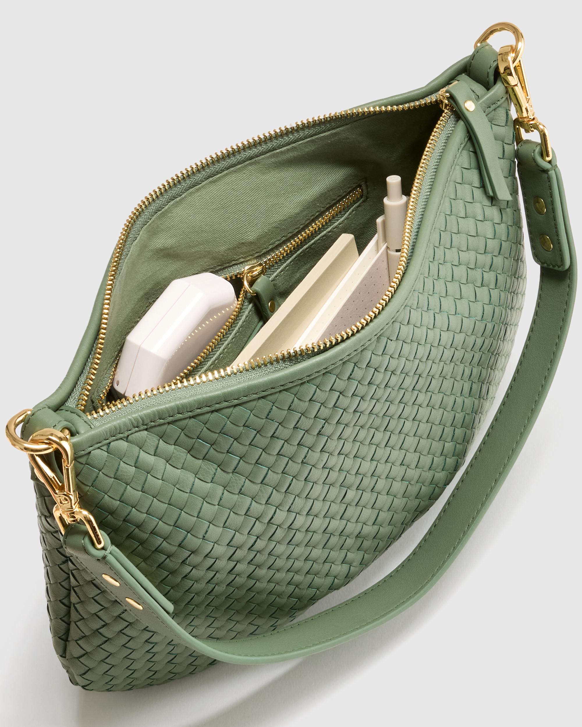 Quince | Women's Italian Handwoven Leather Mini Shoulder Bag Italian Leather Product Image
