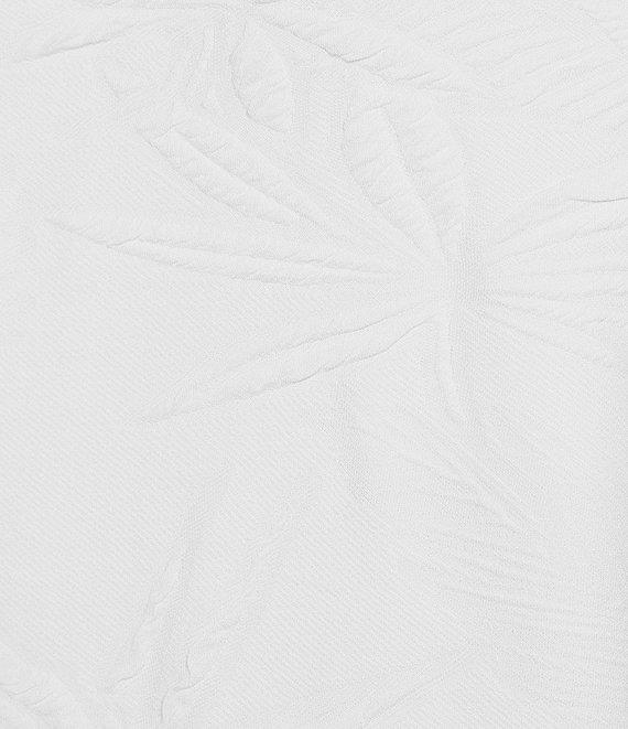 Caribbean Eyelet Embroidery Short Sleeve Woven Camp Shirt Product Image