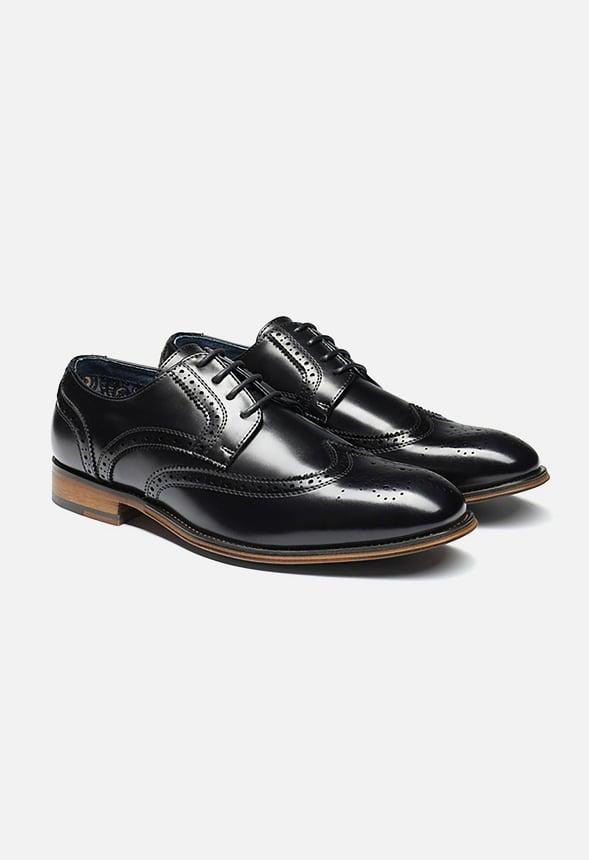 Men's Classic Wingtip Wide Dress Shoes Product Image