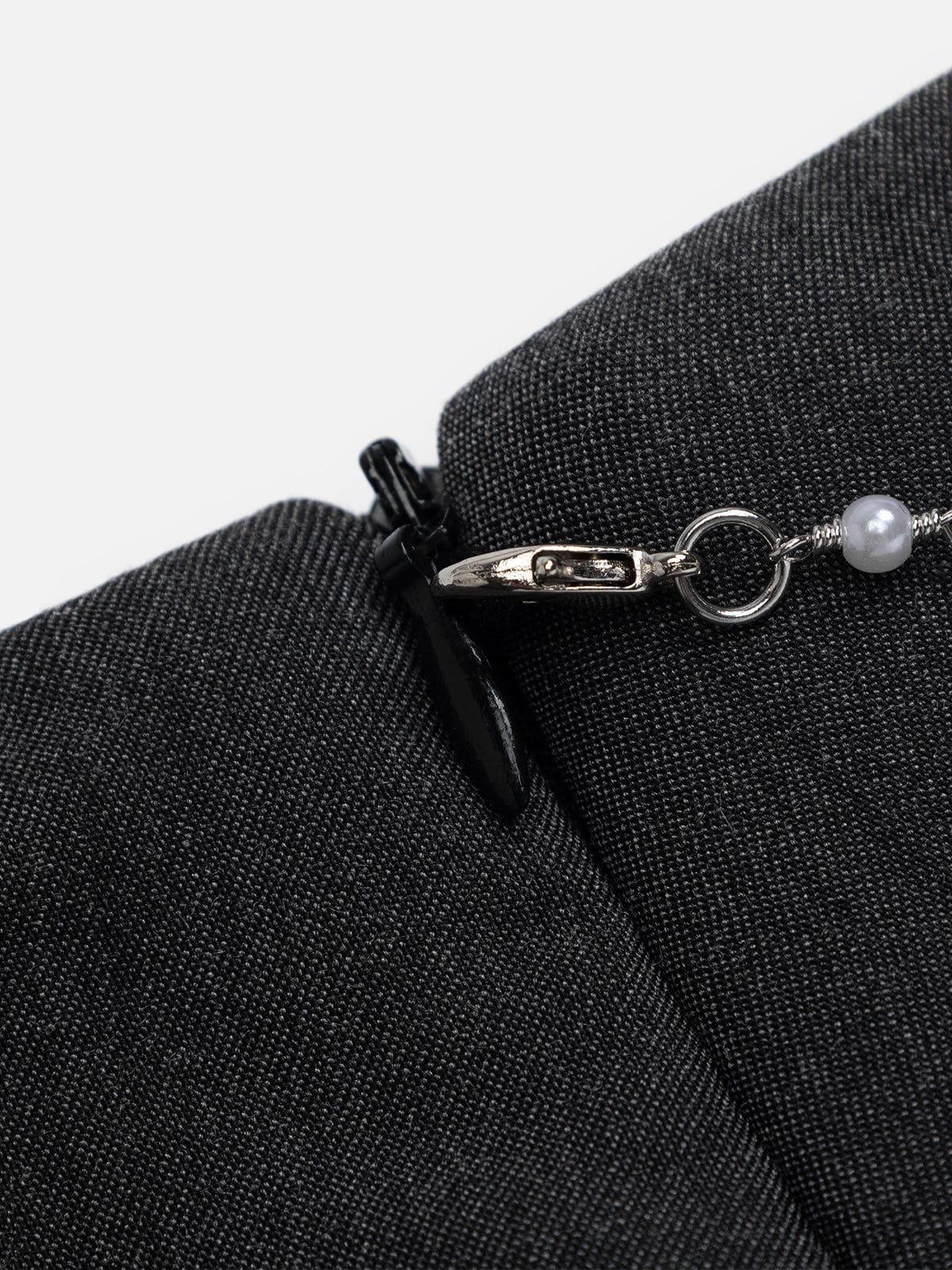 Aelfric Eden Chain Pleated Micro Mini Skirt Female Product Image