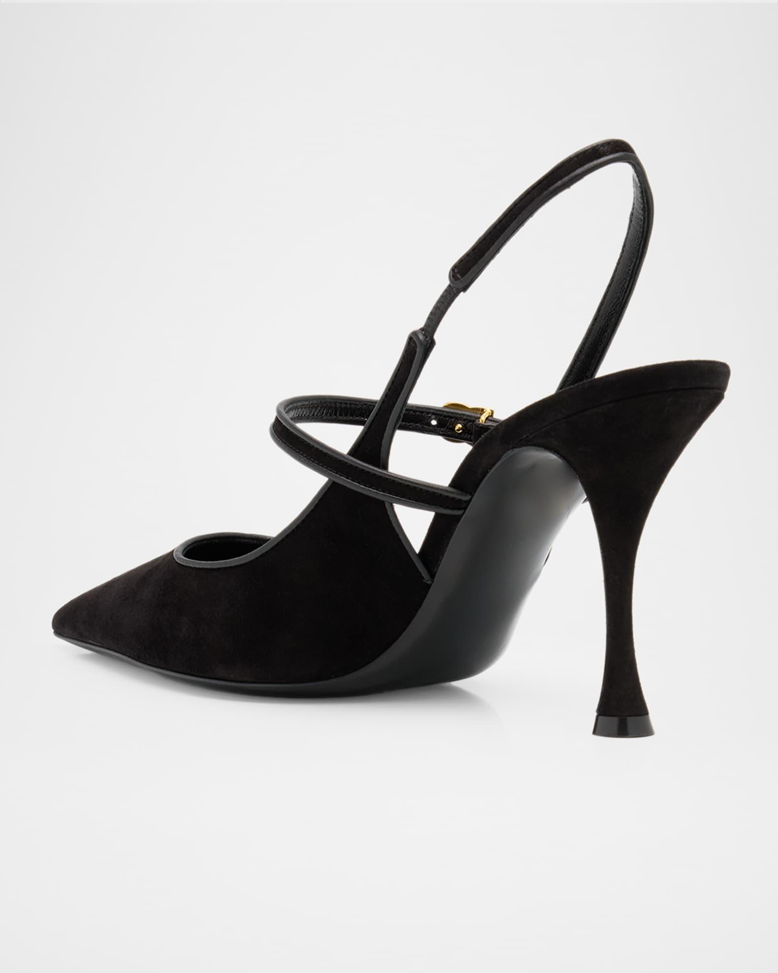 DG Suede Mary Jane Slingback Pumps Product Image