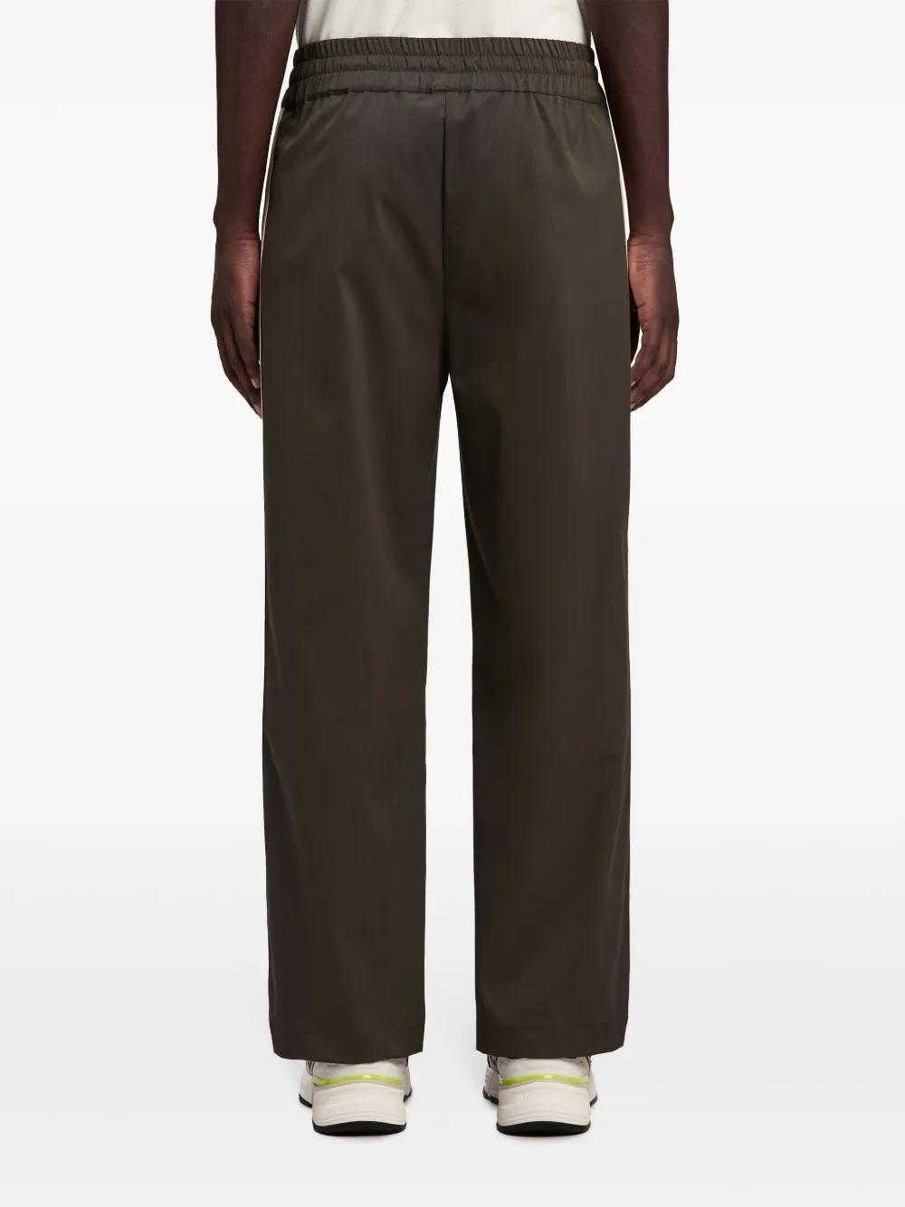 logo-embroidered wool track pants Product Image