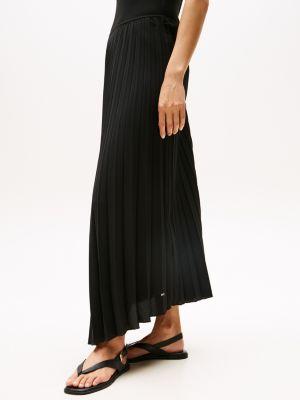 Fit-and-Flare Pleated Midi Dress Product Image