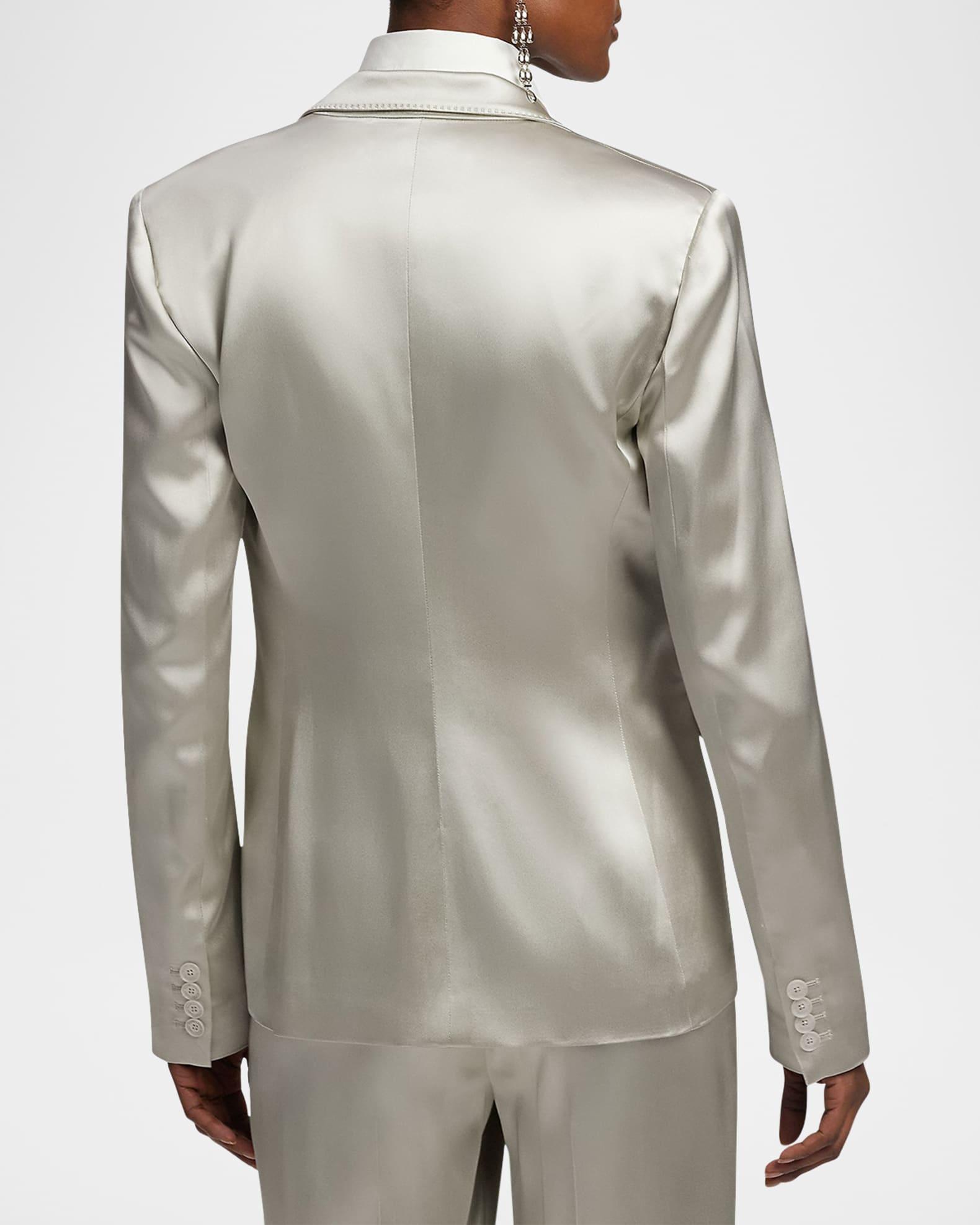 Parker Satin Single-Breasted Jacket Product Image