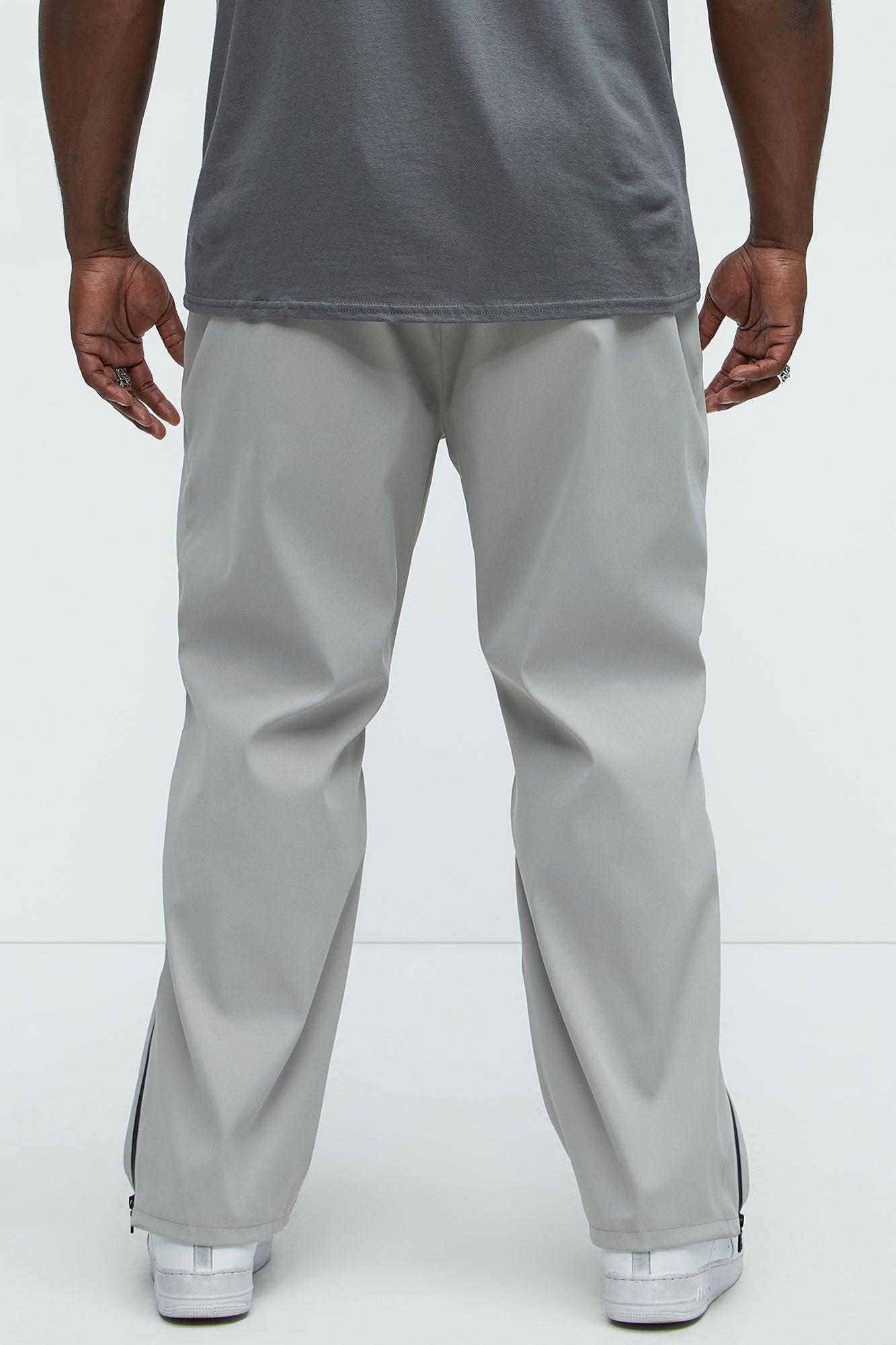 Alwin Zip Tech Pants - Grey Product Image