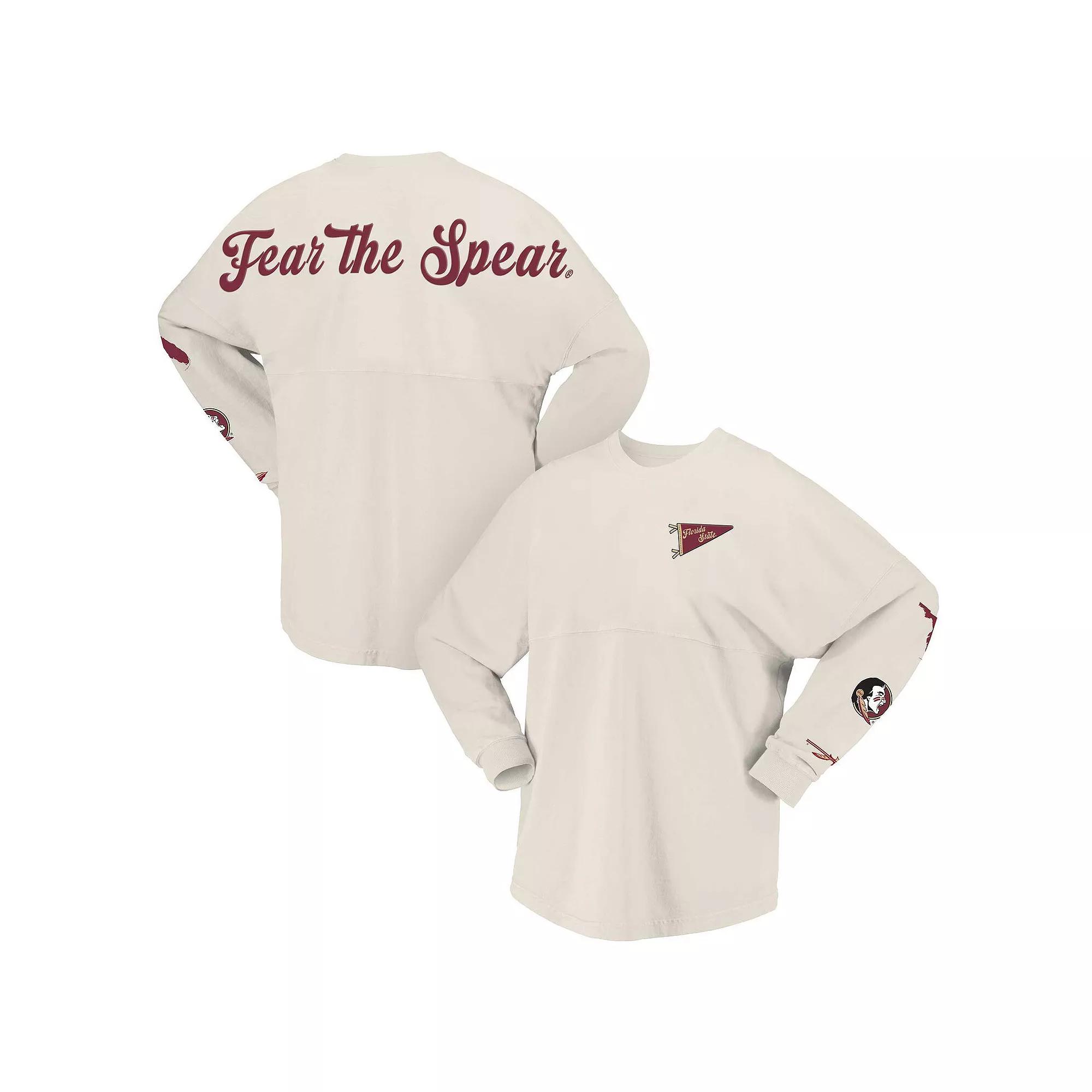 Women's Spirit Jersey Natural Florida State Seminoles Local Long Sleeve T-Shirt,  Product Image