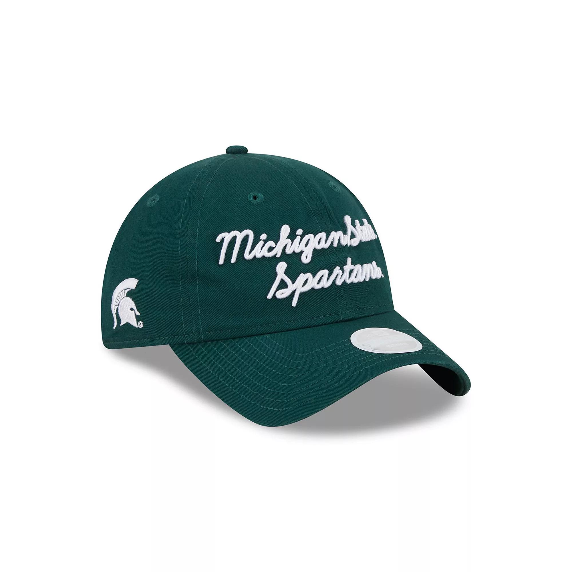 Women's New Era Green Michigan State Spartans Script 9TWENTY Adjustable Hat Product Image