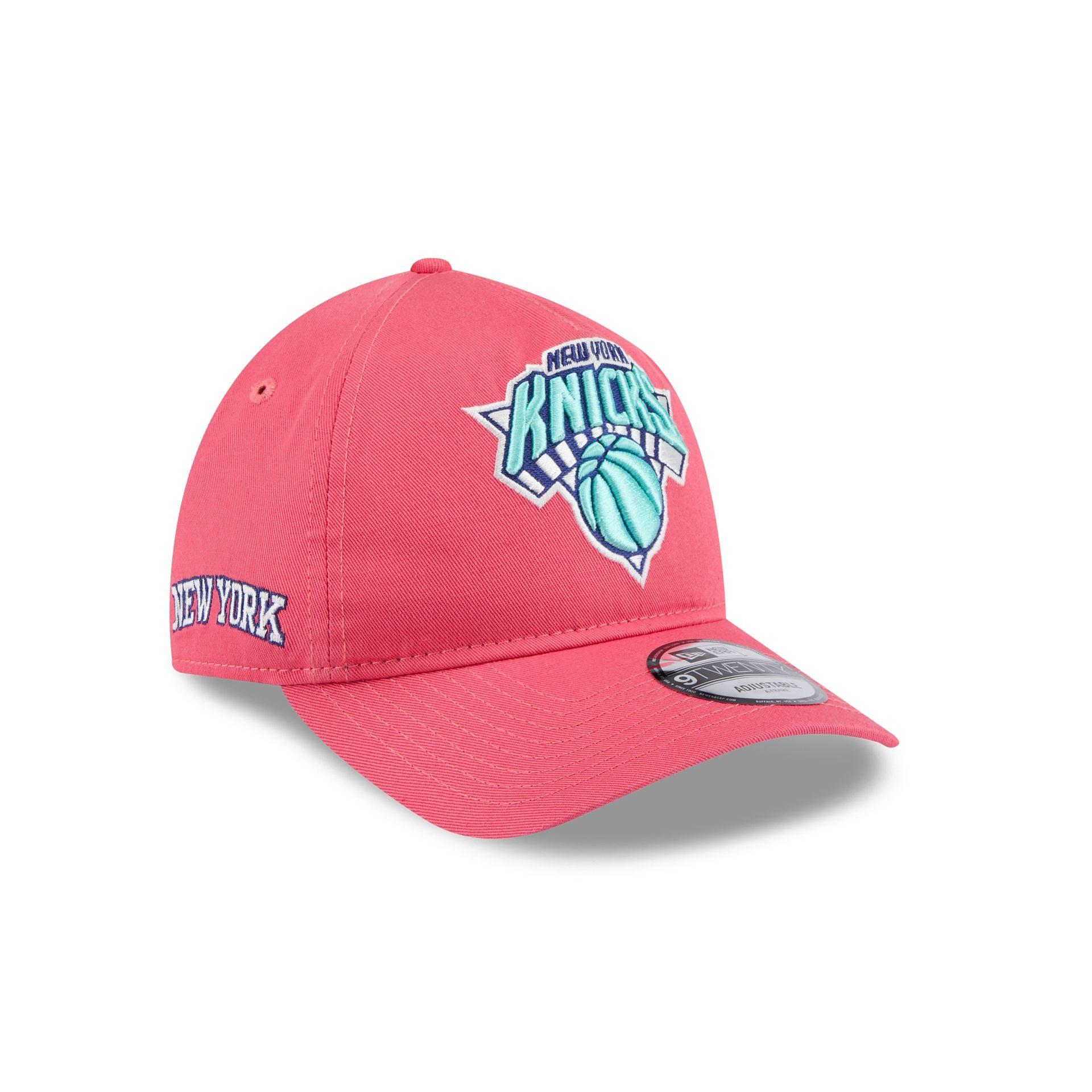 New York Knicks Coral 9TWENTY A-Frame Adjustable Hat Male Product Image