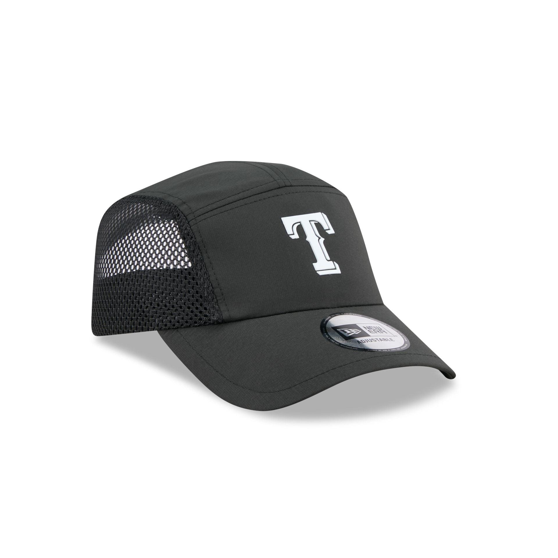 Texas Rangers Black Poly Runner Adjustable Hat Male Product Image