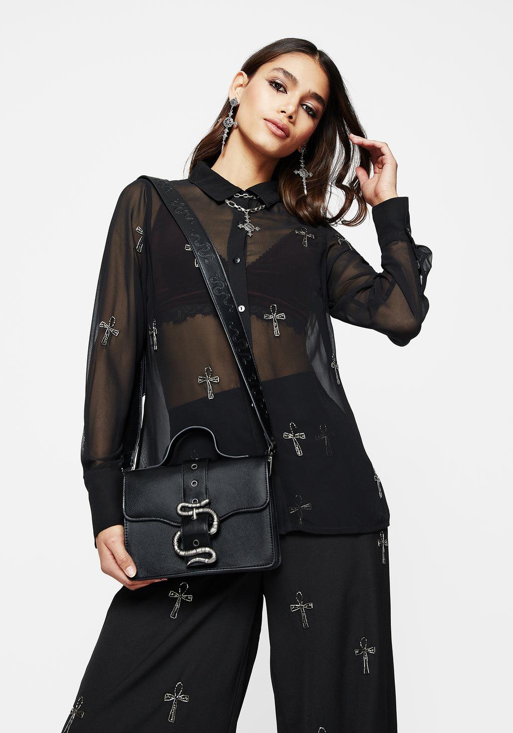 Mamba Snake Buckle Crossbody Bag Product Image